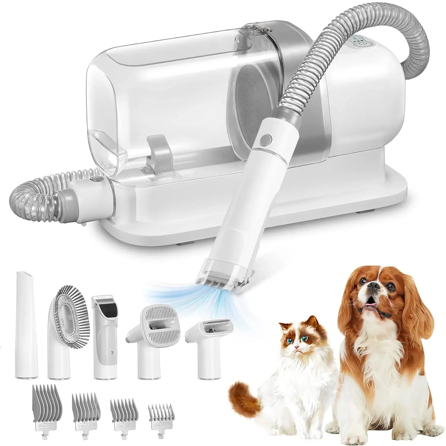 All-in-One Dog Hair Vacuum & Grooming Kit – Shedding & Trimming Made Easy
