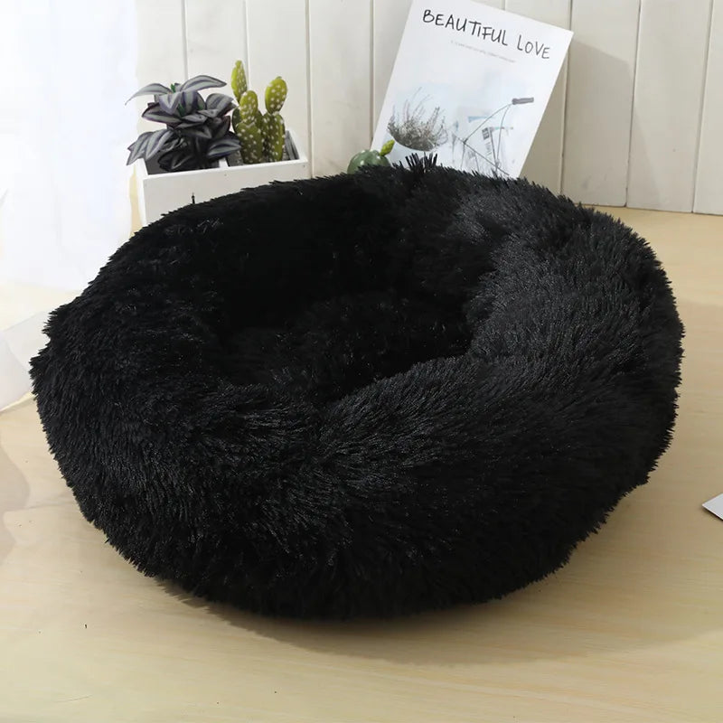 Bedroom Calming Dog Bed – Cozy Donut for Large, Medium & Small Dogs