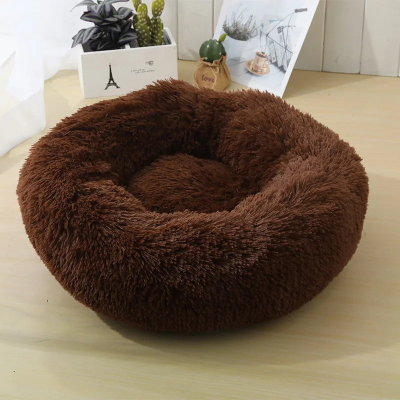 Bedroom Calming Dog Bed – Cozy Donut for Large, Medium & Small Dogs