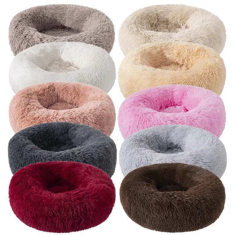 Bedroom Calming Dog Bed – Cozy Donut for Large, Medium & Small Dogs