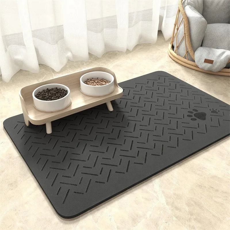Absorbent Pet Feeding Mat – Waterproof, Non-Slip Placemat for Dogs & Cats