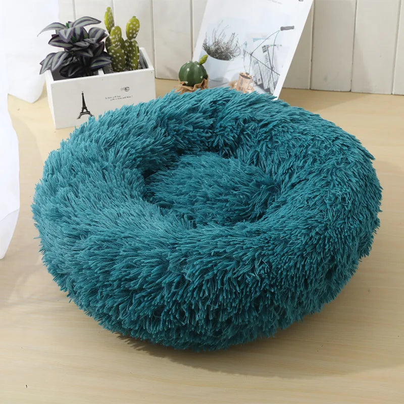 Bedroom Calming Dog Bed – Cozy Donut for Large, Medium & Small Dogs