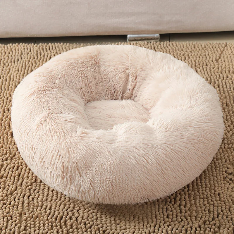 Bedroom Calming Dog Bed – Cozy Donut for Large, Medium & Small Dogs