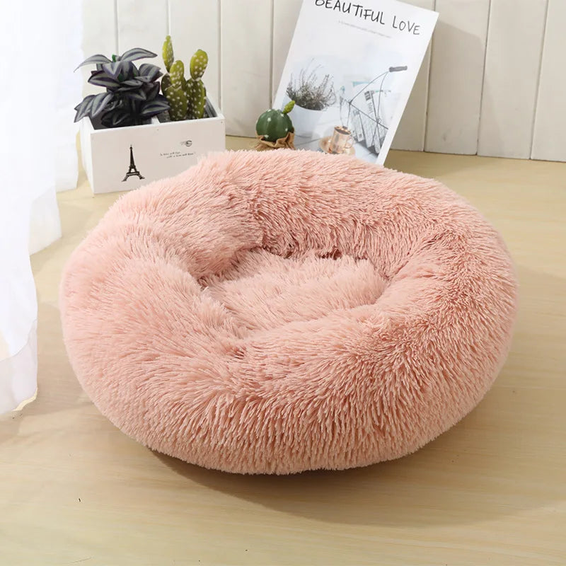 Bedroom Calming Dog Bed – Cozy Donut for Large, Medium & Small Dogs