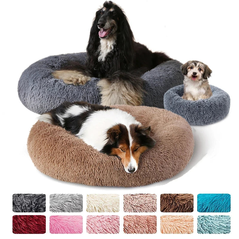 Bedroom Calming Dog Bed – Cozy Donut for Large, Medium & Small Dogs