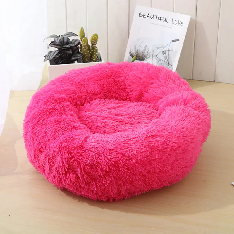 Bedroom Calming Dog Bed – Cozy Donut for Large, Medium & Small Dogs