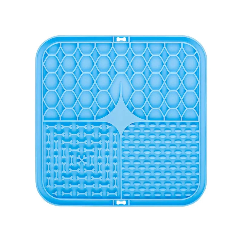Pet Lick Silicone Mat – Slow Feeder &amp; Bathing Distraction Pad