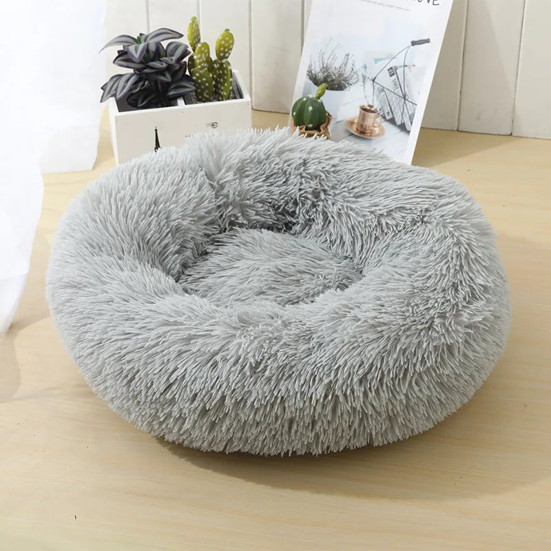 Bedroom Calming Dog Bed – Cozy Donut for Large, Medium & Small Dogs